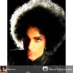 Prince. Photo from PRINCEINSTAGRAM